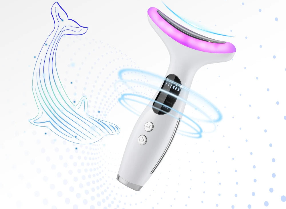 Massaggiatore Ringiovanente con LED 7 Colori - Lifting e Rassodamento Viso