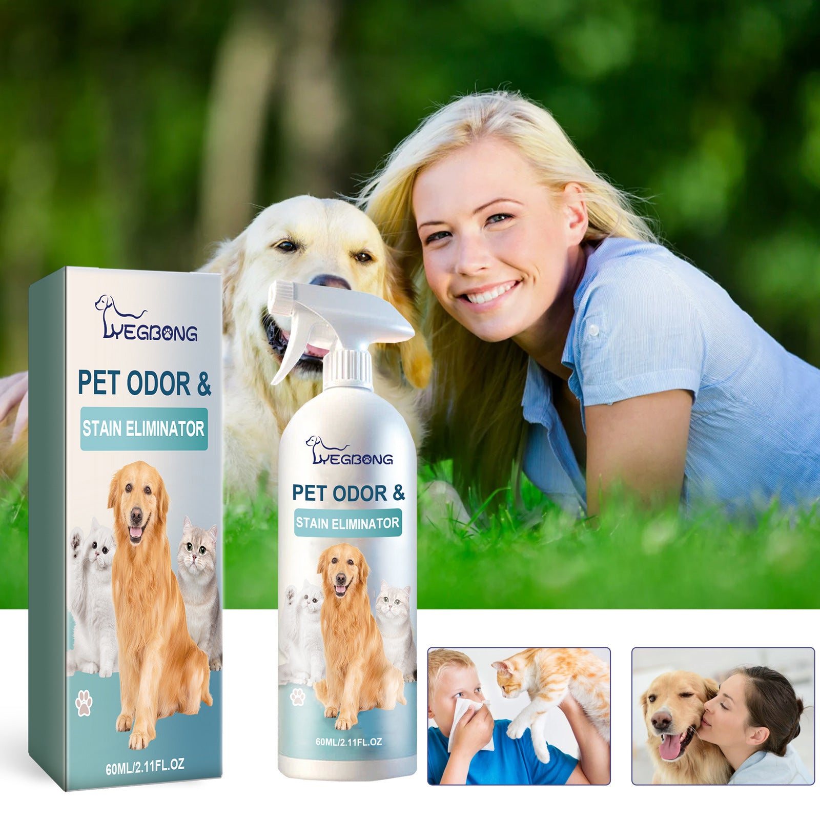 FreshAura™ – Spray Deodorante per Cani & Gatti
