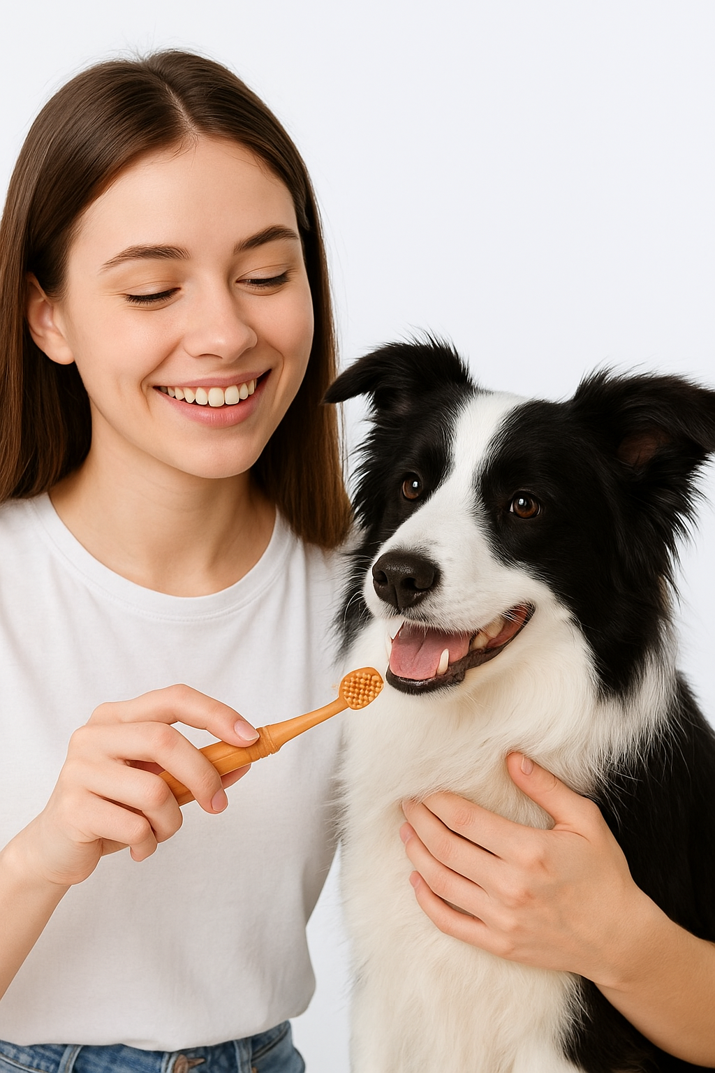 SilkSmile™ 360° – Spazzola Dentale in Silicone per Cani e Gatti