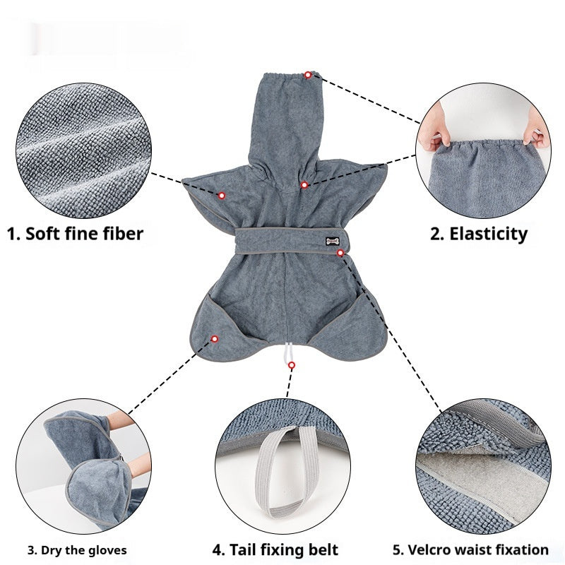 VelvetDry™ Spa Towel – Asciugamano in Cotone Pet