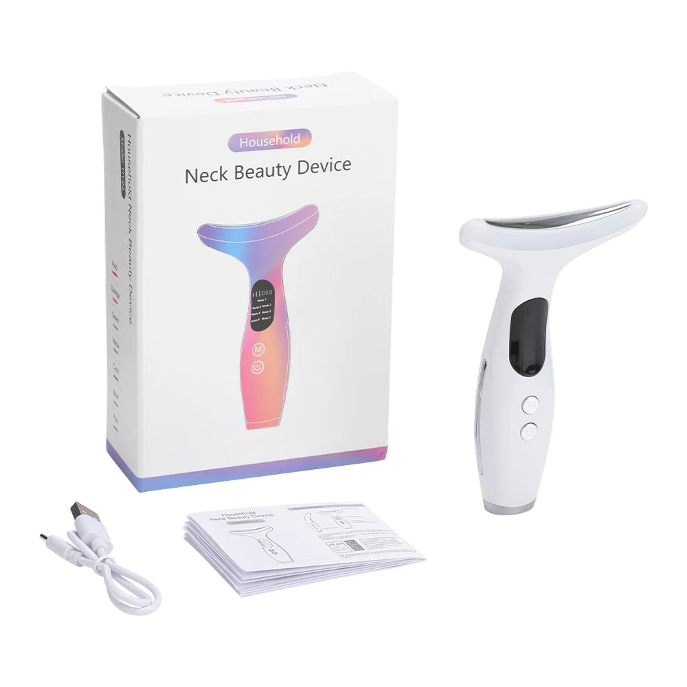 Massaggiatore Ringiovanente con LED 7 Colori - Lifting e Rassodamento Viso